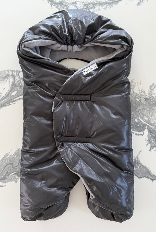 7AM Nido Car Seat Wrap - Black - Small (0-6 Months)