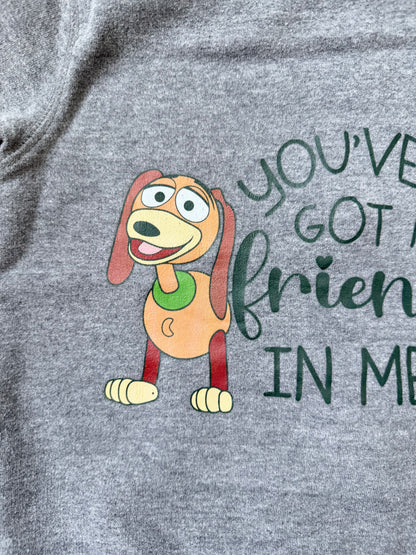 Circo x Disney Grey Toy Story Slinky “You’ve Got A Friend In Me” Zip Up Hoodie (3T)