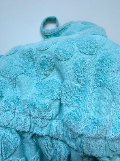 Baby Gap Aqua Blue Terry Flowers Tank Romper (3T)