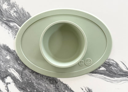 EzPz The Tiny Bowl Suction Mat in Sage