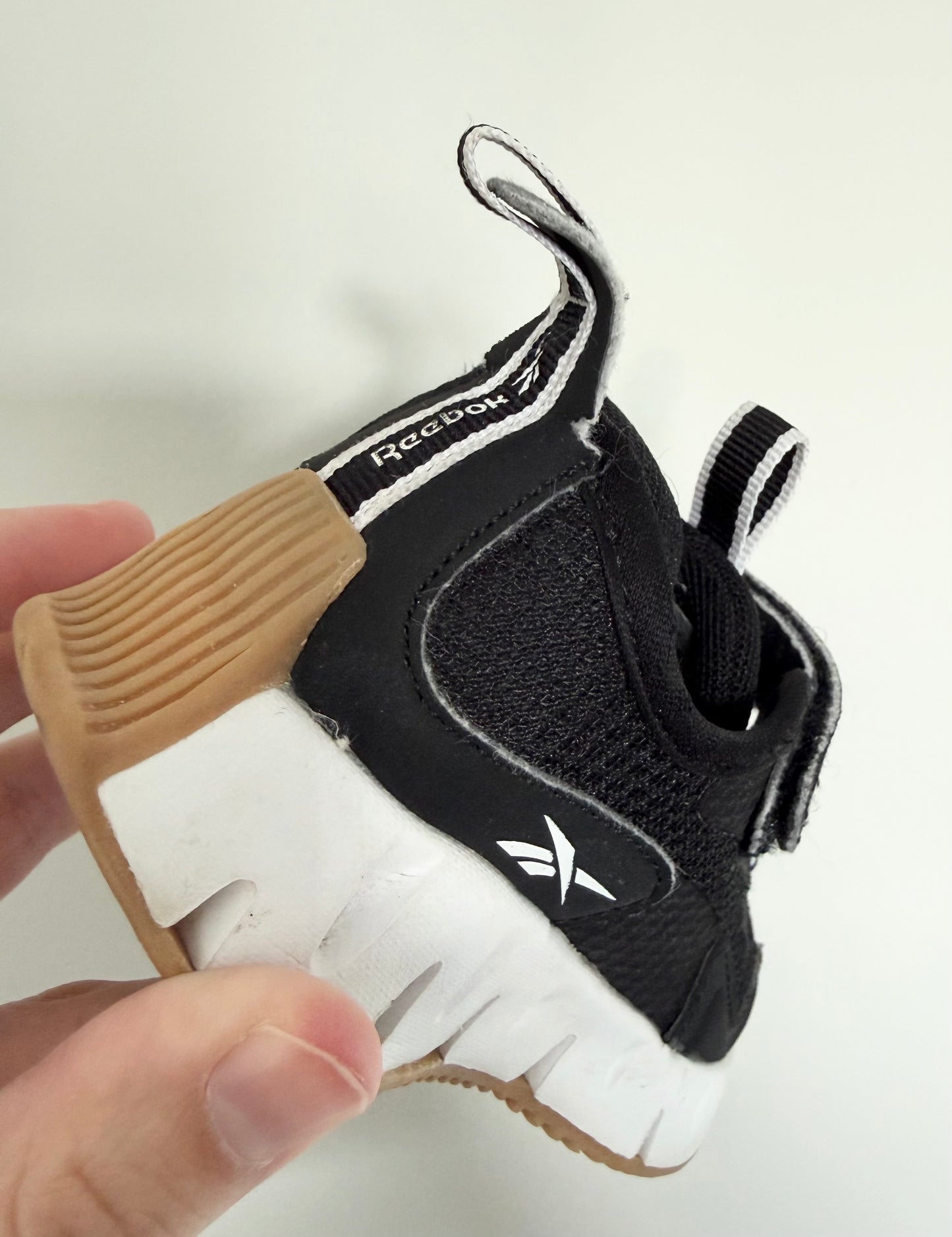 Reebok Black Stretch Lace & Velcro Sneakers (7)