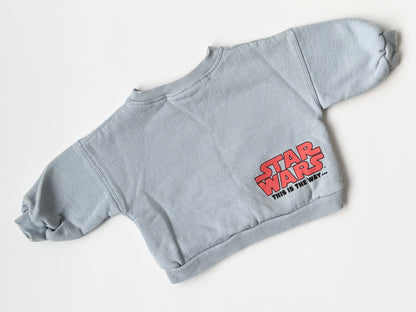 Zara x Star Wars Blue “The Mandalorian” Grogu Crewneck Sweater (3-6 Months)