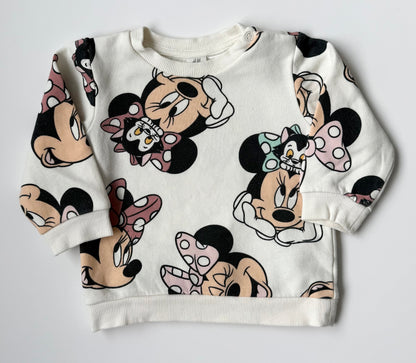 H&M x Disney White Minnie & Figaro Sweater & Pants Set (6-9 Months)