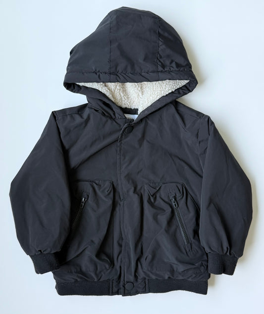 Zara Black & Sherpa Interior Jacket (12-18 Months)