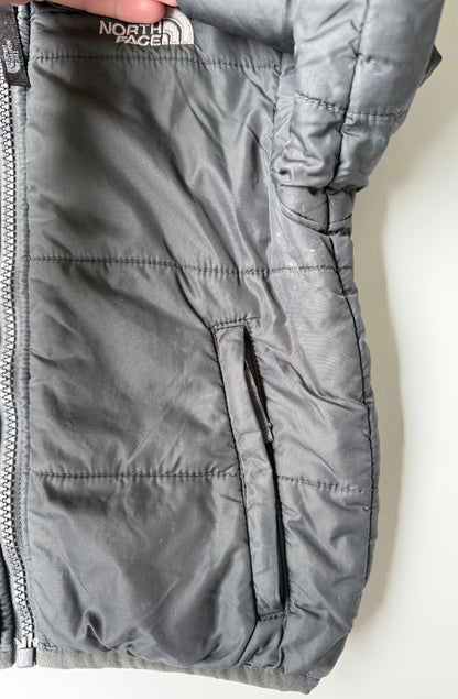 The North Face Perrito Grey & Green Plaid Reversible Jacket (2T)