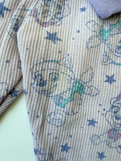 Paw Patrol Purple Waffled Two Piece PJ Set (3T)