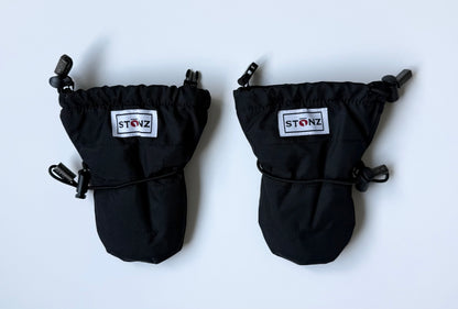 Stonz Black Fleece Lined Mittens (0-12 Months)