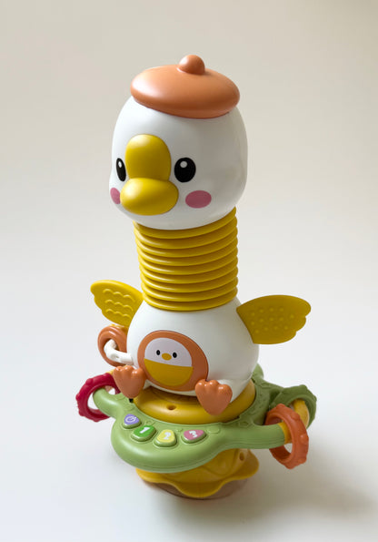 High Chair Suction Goose Interactive Toy