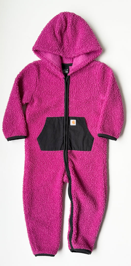 Carhartt Festival Fuchsia Sherpa Bunting Suit (24 Months)