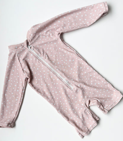 Current Tyed “The Charlotte” Pink Polkadot Sunsuit (2T)
