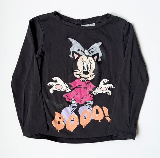H&M x Disney Dark Grey Kitty Minnie “Boo” Long Sleeve (4-6 Years)