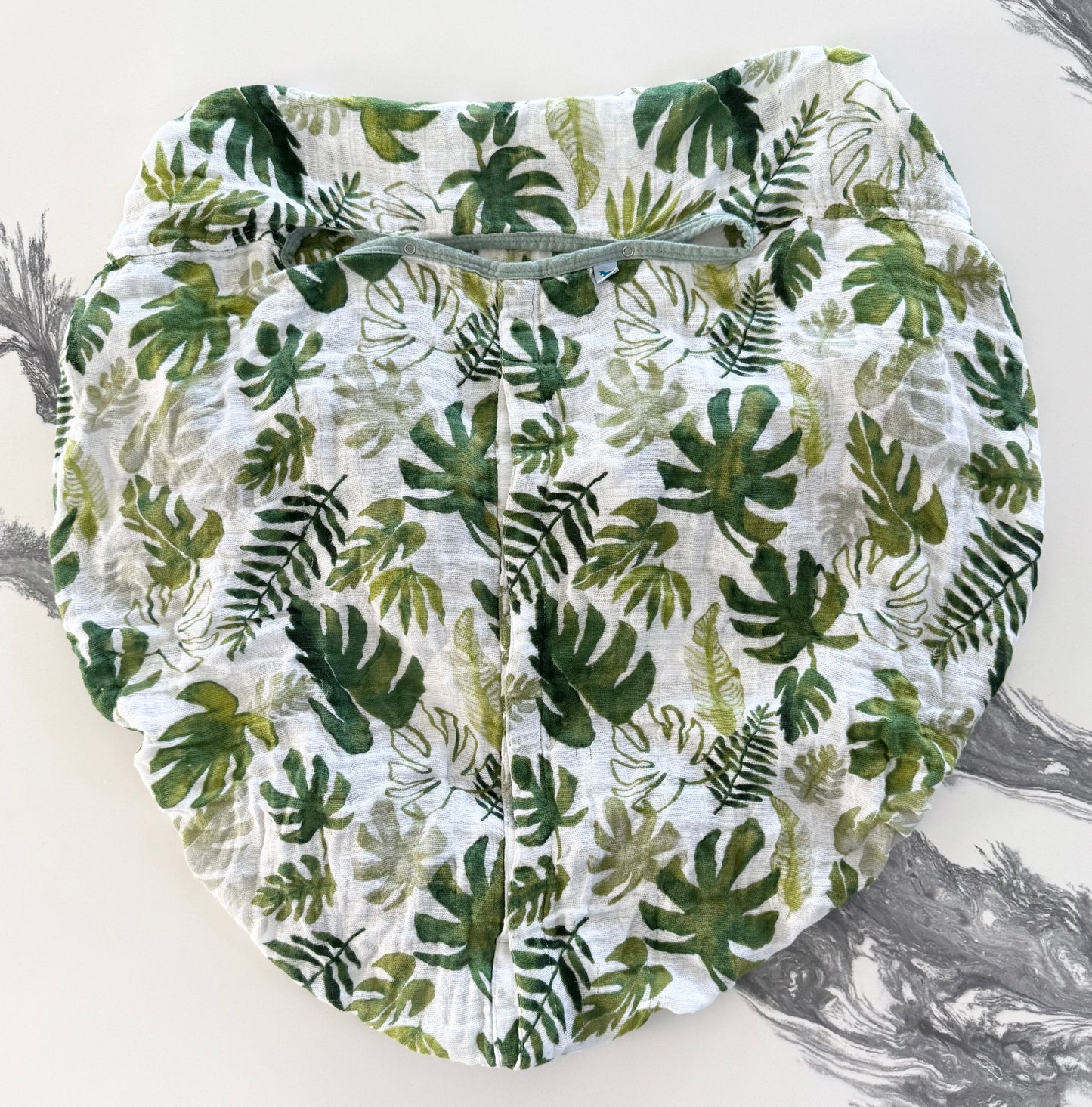 Little Unicorn Tropical Leaves Muslin Car Seat Canopy