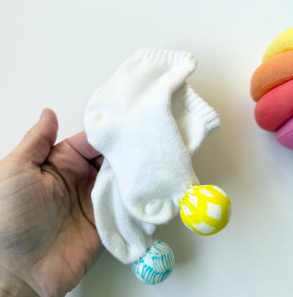 Lovevery Soft Cotton Rainbow Ball & Play Socks