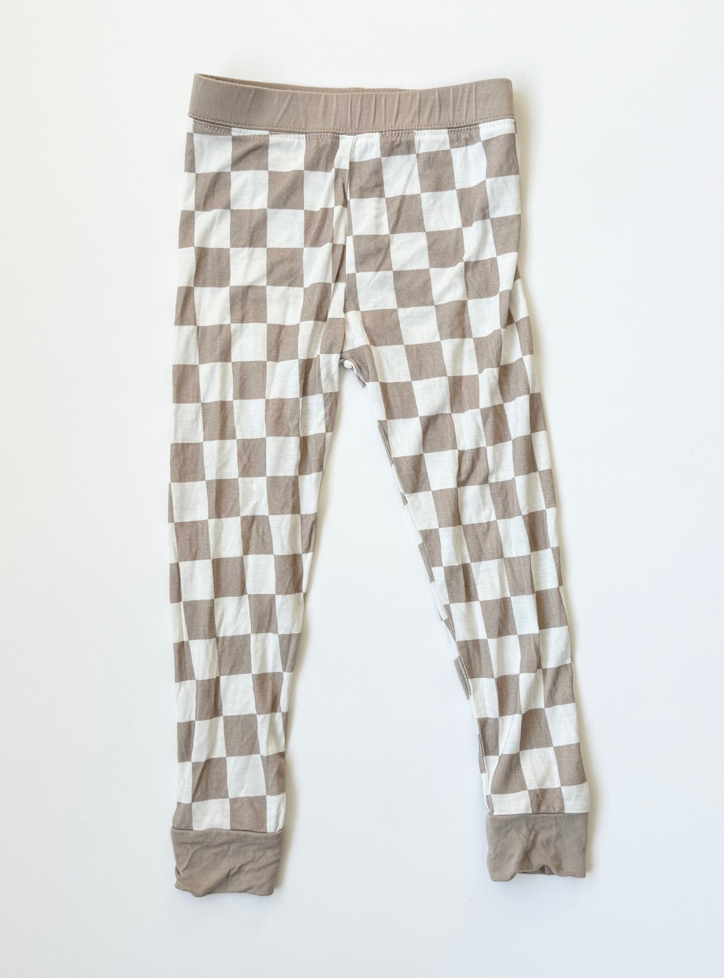 Tan & White Checkered Pants (2-3 Years)