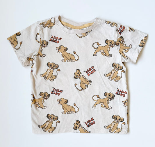 H&M x Disney The Lion King Light Beige Simba T-Shirt (3-4 Years)