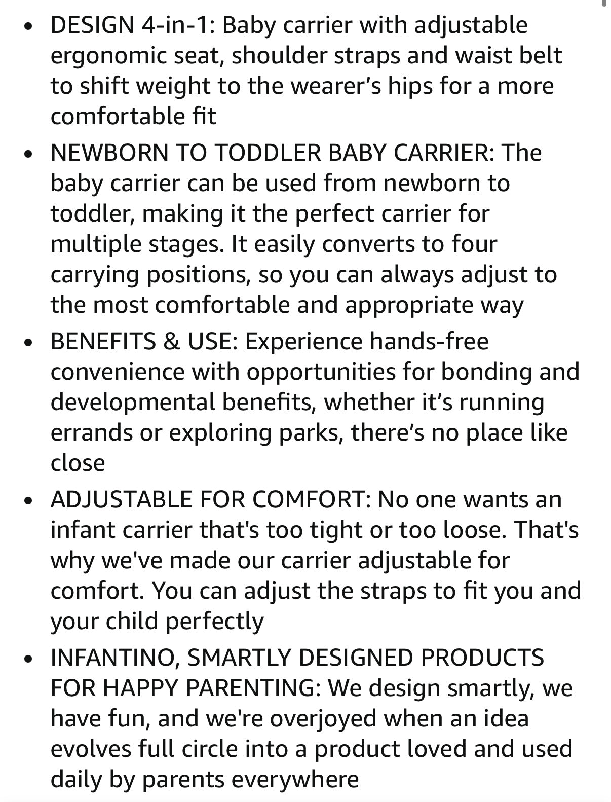 Infantino Flip Advance 4-In-1 Convertible Baby Carrier in Black Denim