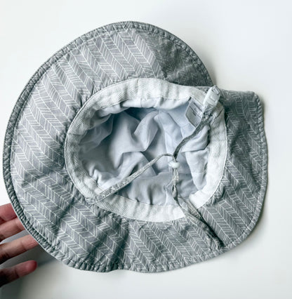Jan & Jul Grey Chevron Sun Hat (2-5 Years)