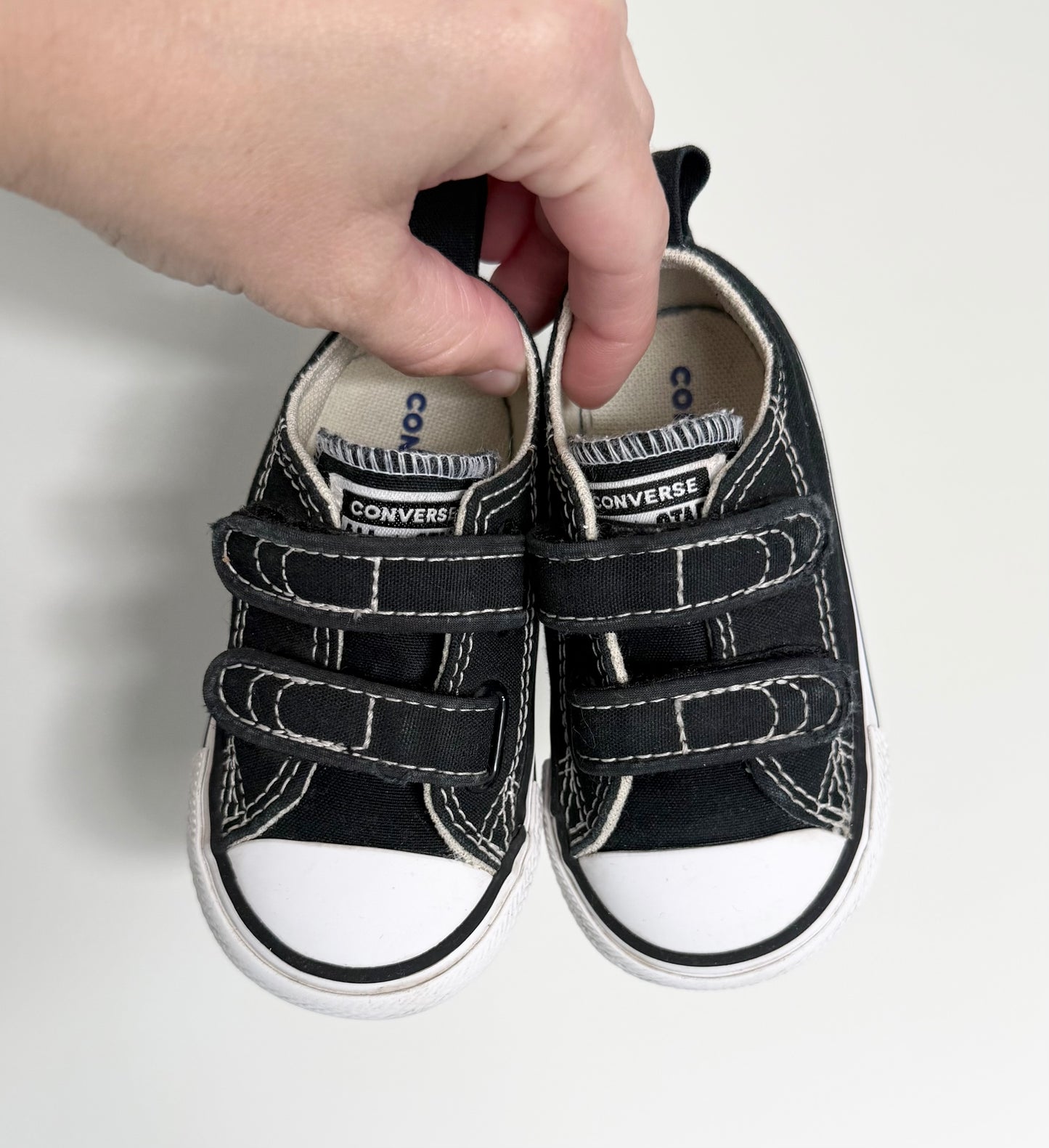 Converse Black Velcro Sneakers (4)