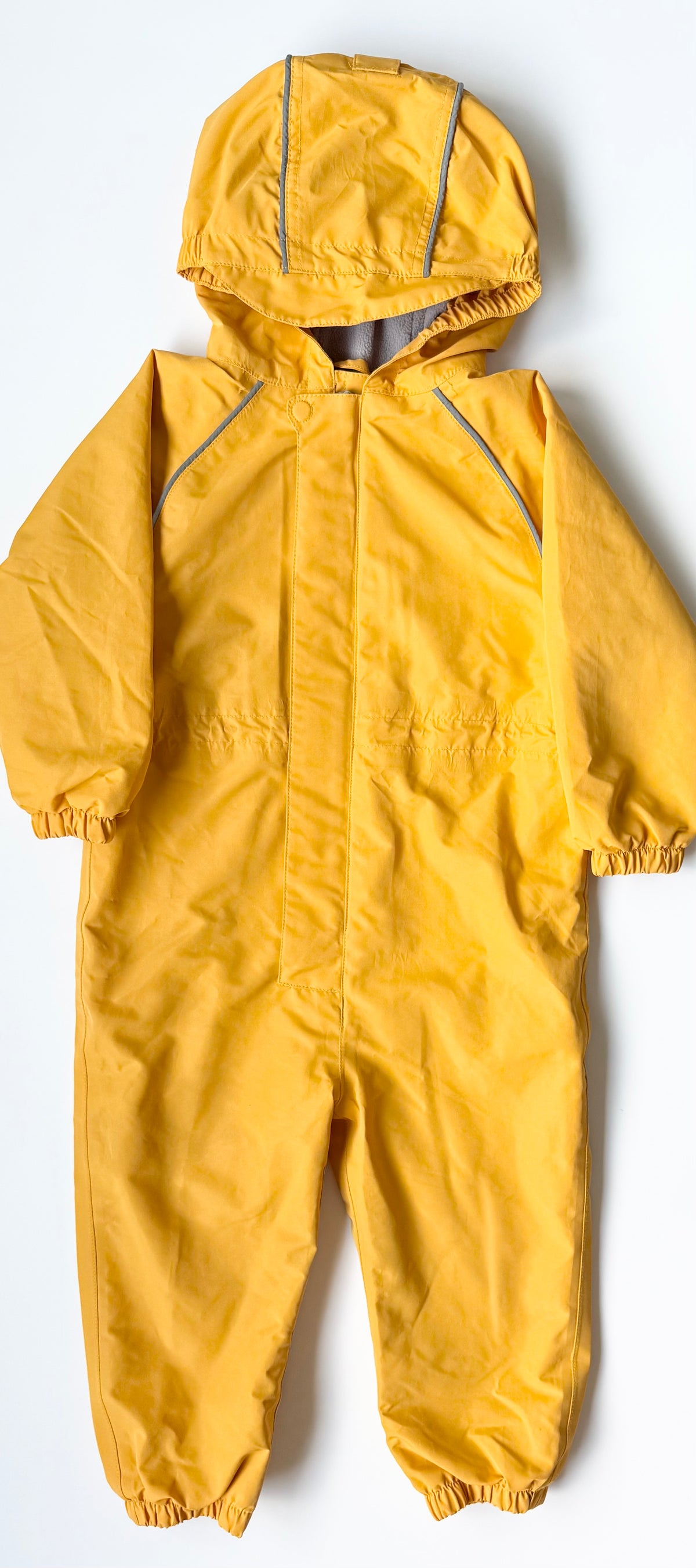 Jan & Jul Cozy-Dry Yellow Fleece Lined Waterproof Rain/Play Suit (2T)