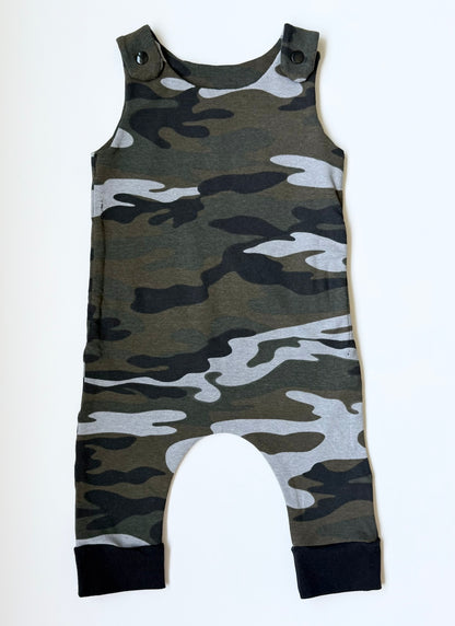 Handmade Camo Sleeveless Jumpsuit (3-9 Months)