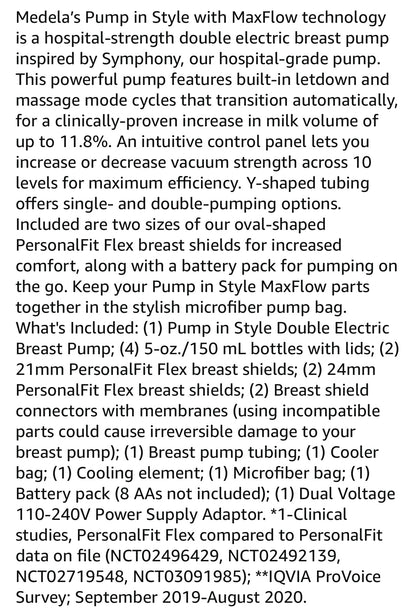 Medela Pump In Style Double Electric Breast Pump