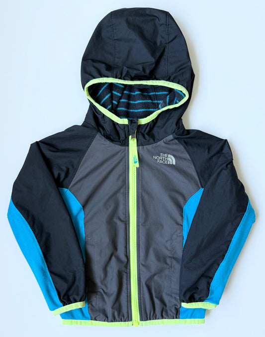The North Face Black & Blue Reversible Grizzly Peak Wind Jacket (3T)