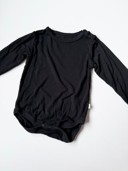 Miel Black Bodysuit (0-3 Months)