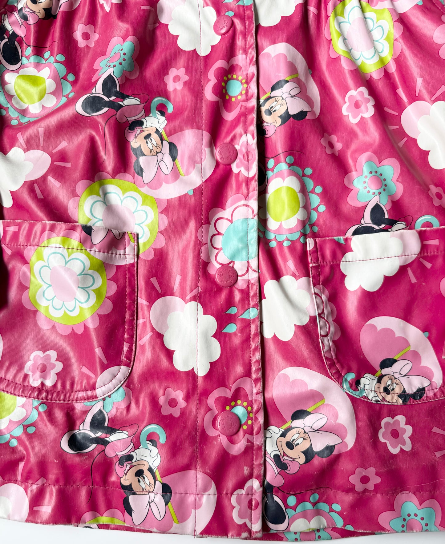 Disney Pink Minnie Mouse Rain Jacket (4T)