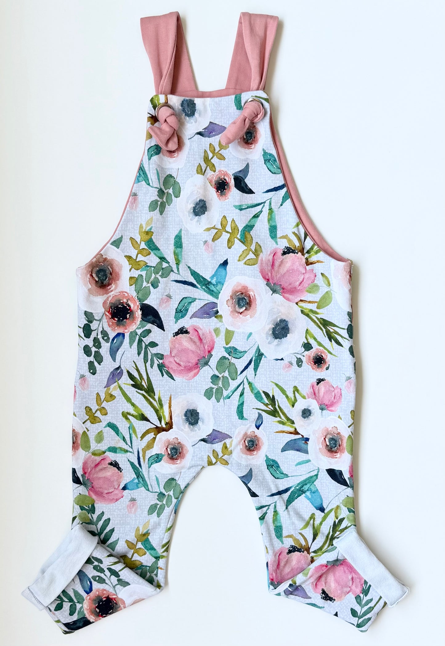 Handmade Light Floral Sleeveless Jumpsuit (2T)
