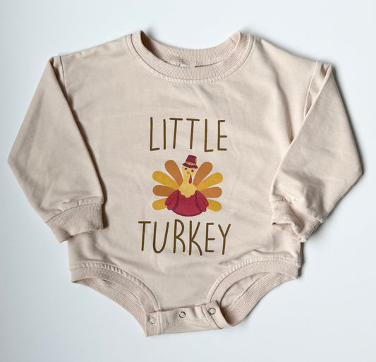 Little Turkey Sweater Bubble Romper (3-4 Years)
