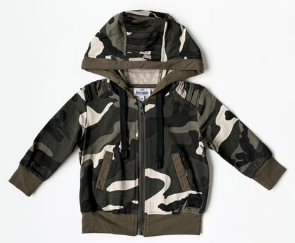 Posh Kiddos Camo Zip Up Hoodie (6 Months)
