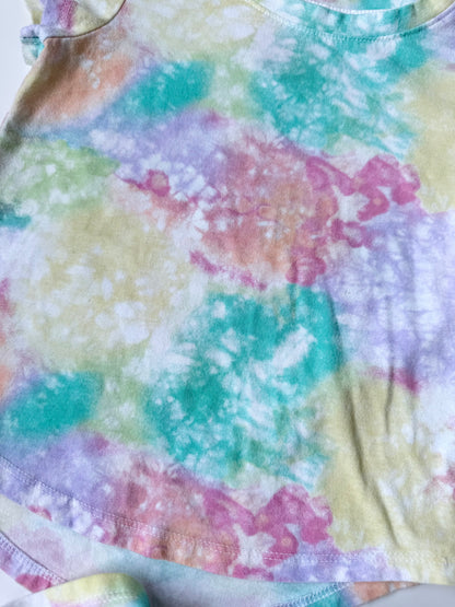 Cat & Jack Pastel Tie Dye T-Shirt & Skirt Matching Set (4T)