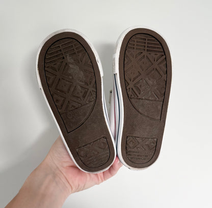 Converse White Leather Velcro Sneakers (9)
