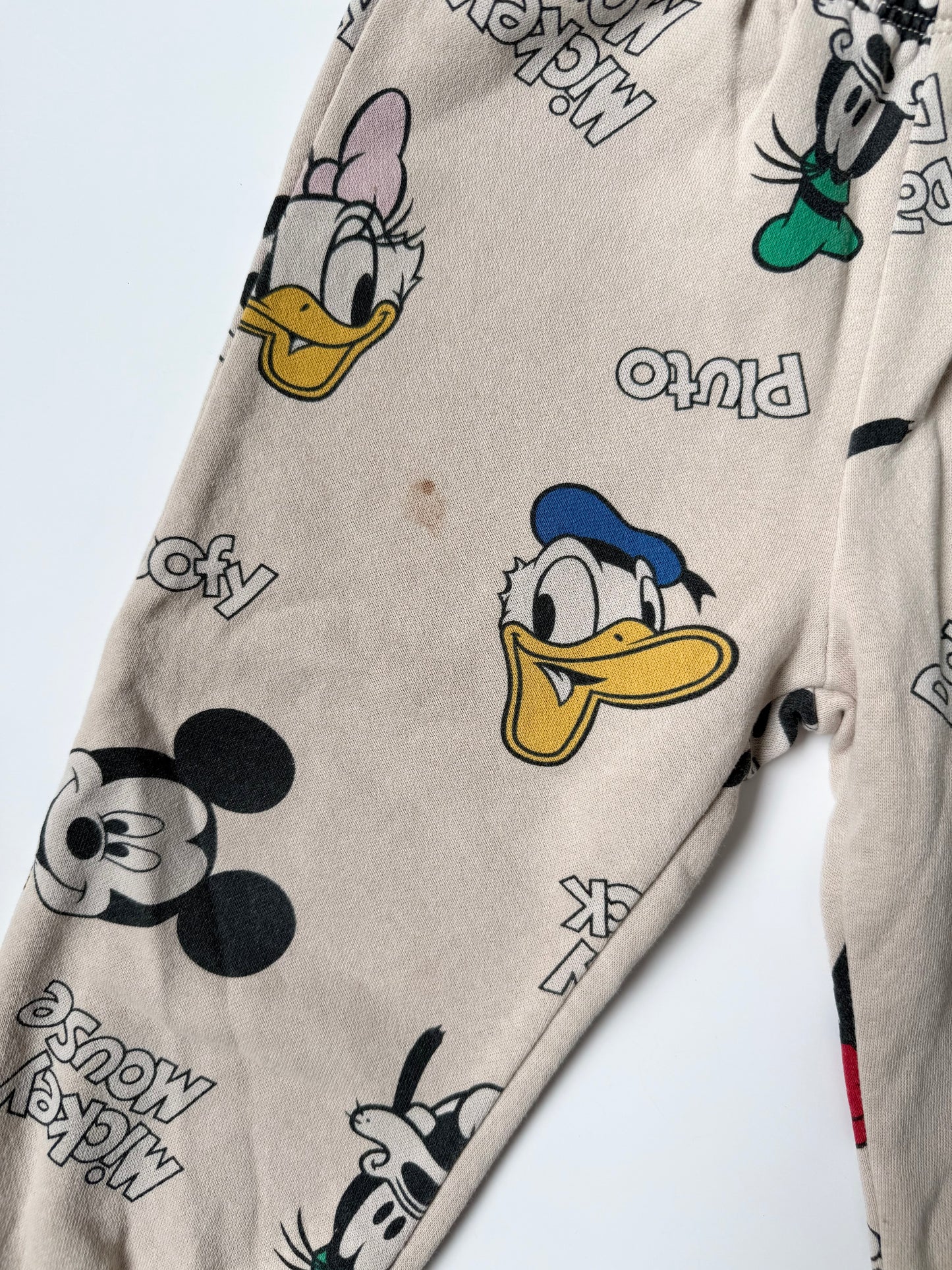 H&M x Disney Beige Mickey Mouse & Friends AOP Sweater & Pants Set (12-18 Months)