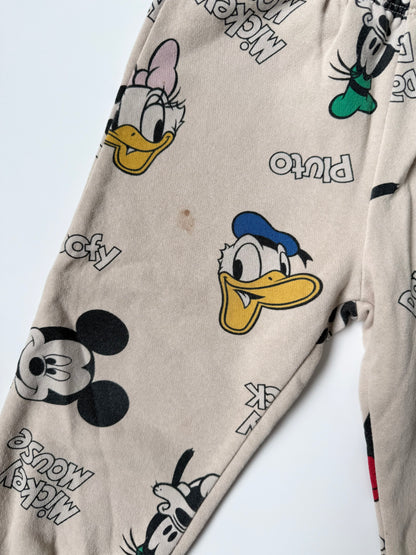 H&M x Disney Beige Mickey Mouse & Friends AOP Sweater & Pants Set (12-18 Months)