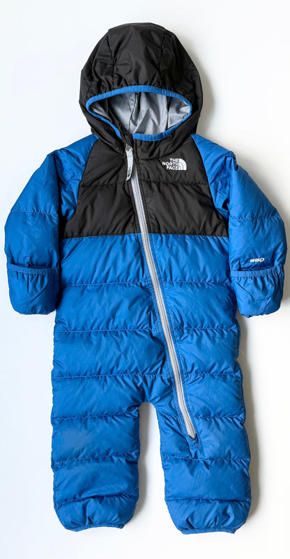 The North Face Blue & Black Lil’ Snuggler One Piece Snowsuit (12-18 Months)