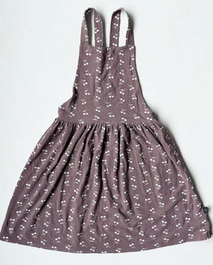 Haven Kids Dark Purple Cherries Fabric Skirtall (5T)