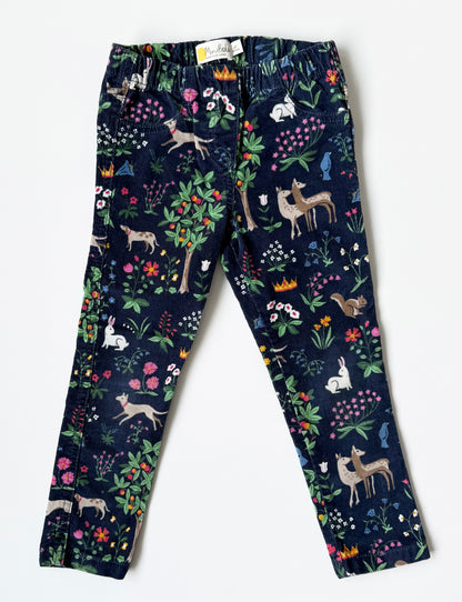 Mini Boden Blue Corduroy Spring Forest Pants (4 Years)