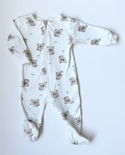 Petit Lem White Koalas Sleeper (6 Months)