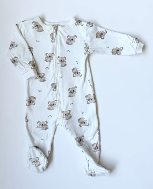 Petit Lem White Koalas Sleeper (6 Months)
