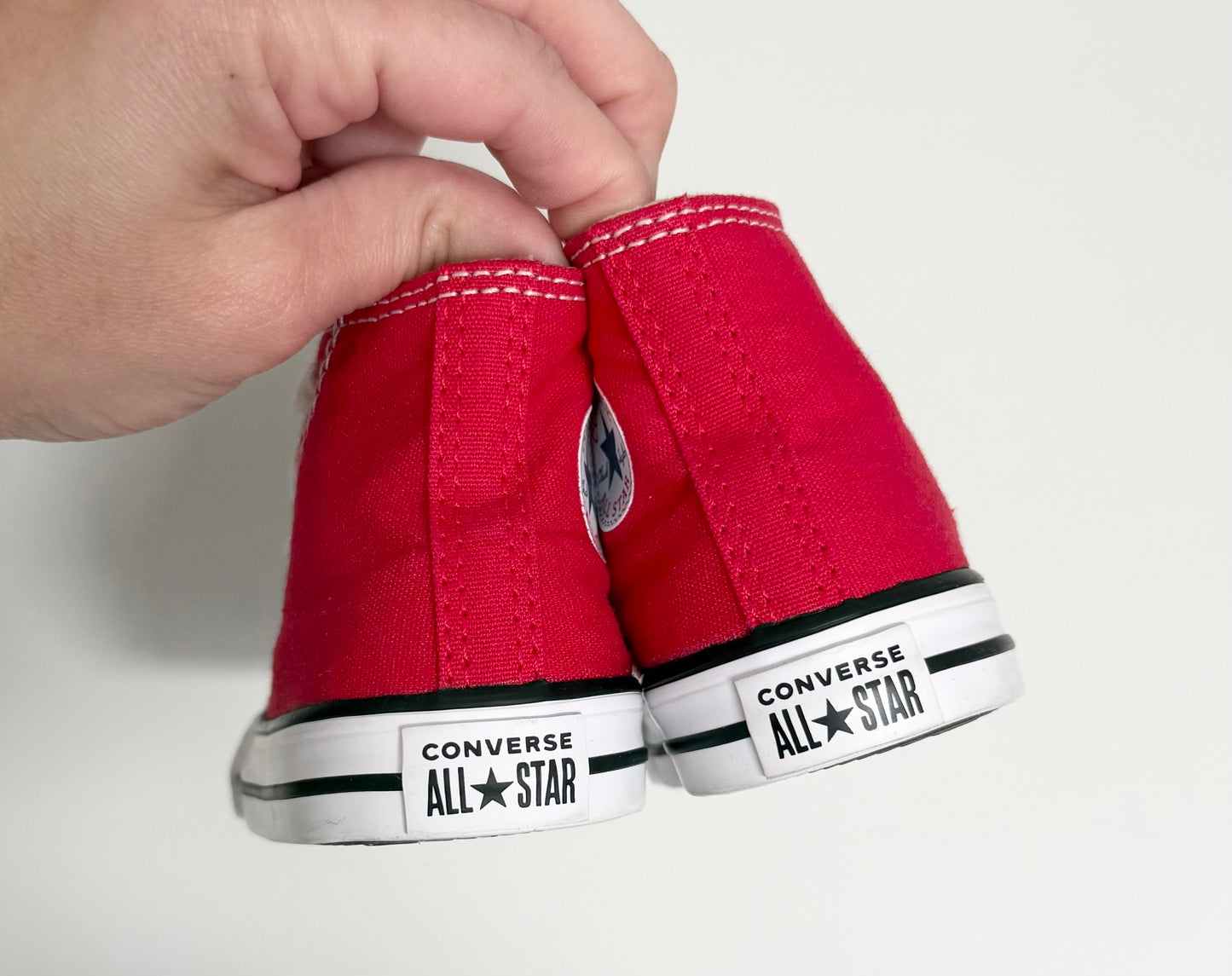 Converse Red High Top Lace Up Sneakers (5)