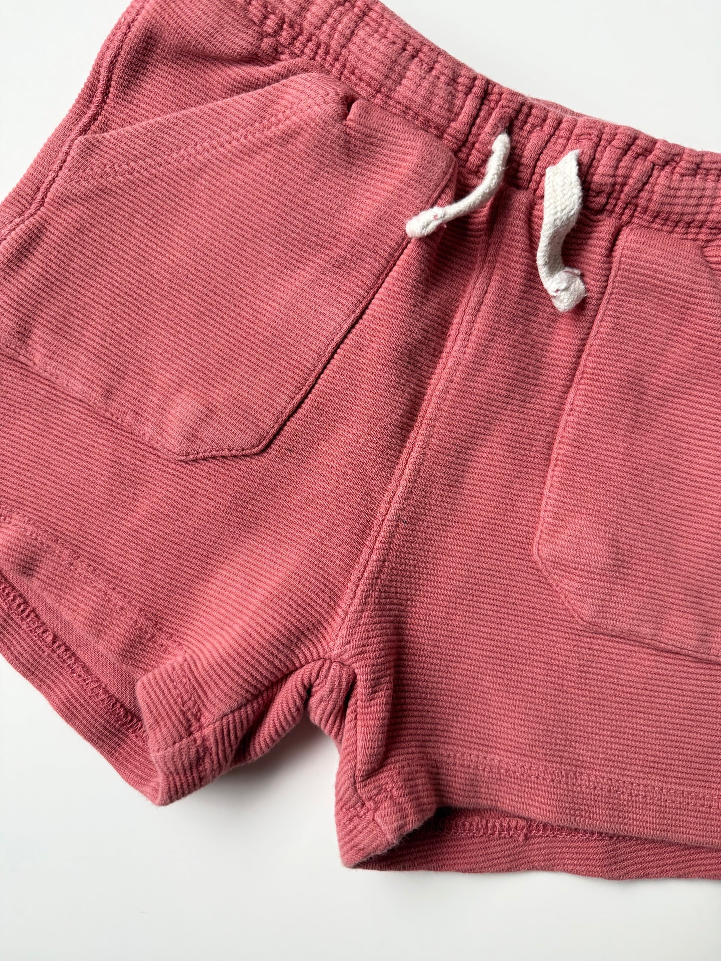 Zara Pink Ribbed Sweat Shorts (3-4 Years)
