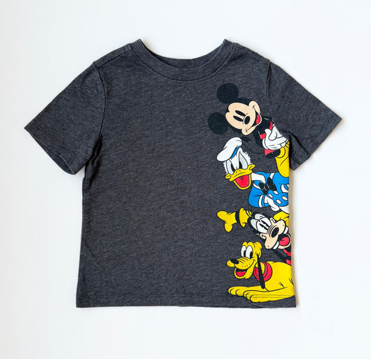 Old Navy Disney Dark Grey Stacking Characters T-Shirt (2T)