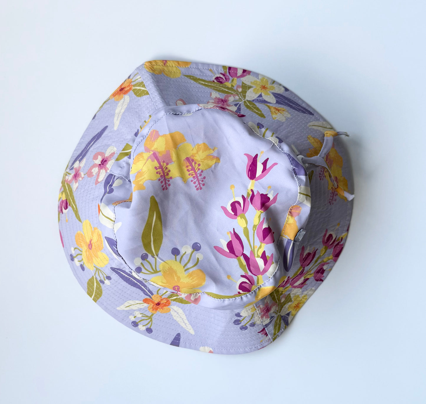Jan & Jul Purple Floral Sun Hat (2-5 Years)