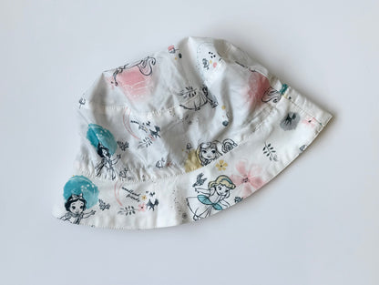 The Disney Store Baby Princesses White Bucket/Sun Hat (7/8 Years)
