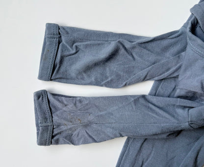 Kyte Slate Zipper Footie Sleeper (0-3 Months)