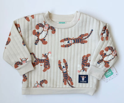 Disney Baby Off White Tigger Quilted Sweater & Pants Set - New (18 Months)