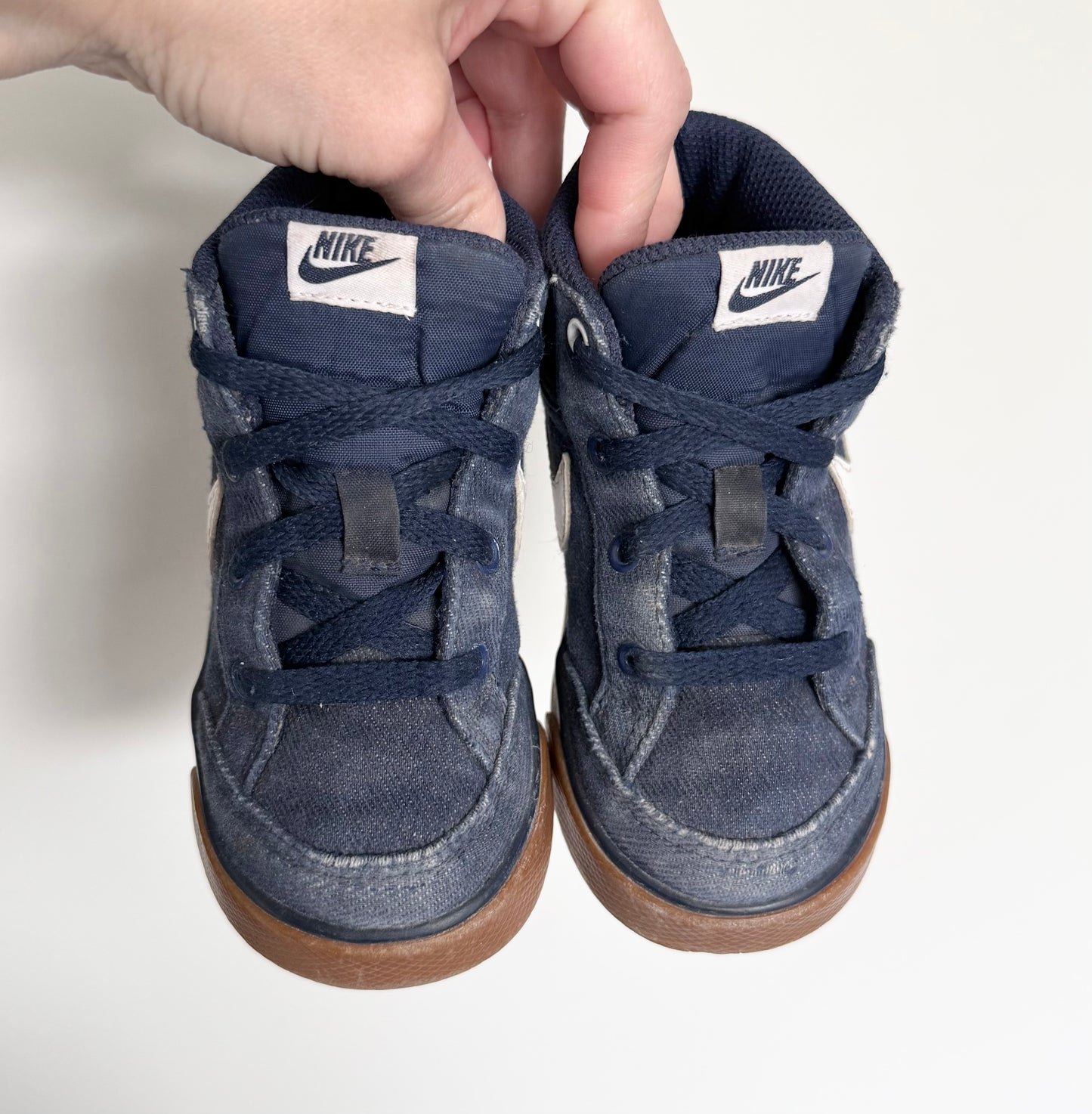 Nike Capri 3 Mid Blue Jean High Top Lace Up Sneakers (8)