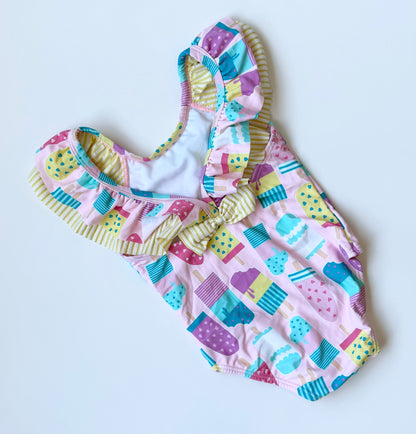 Ruffle Butts Pink Popsicles One Piece Swimsuit (3T)