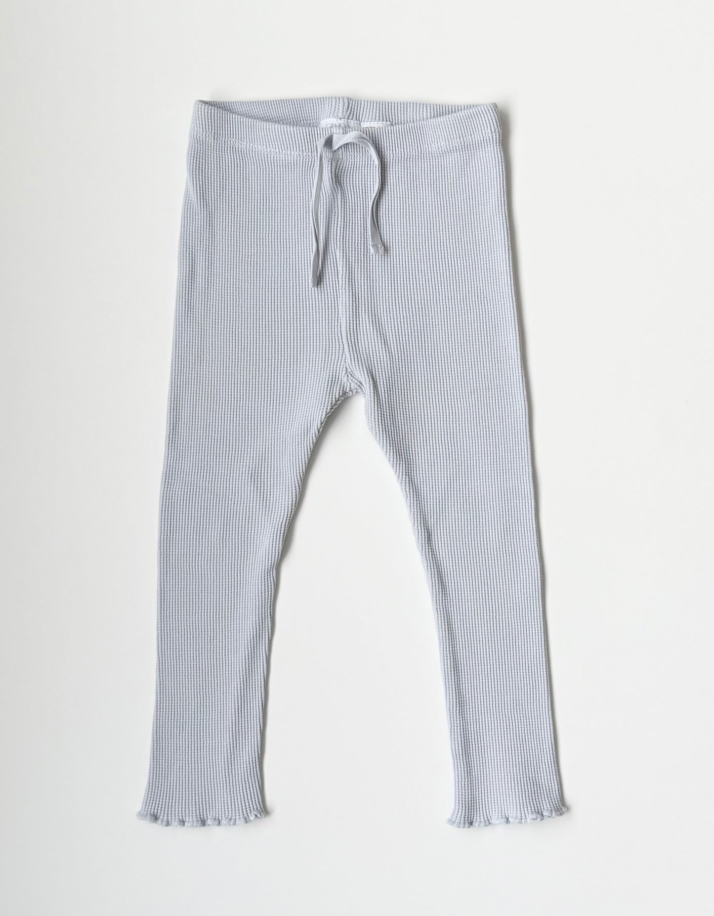 Zara Light Blue/Grey Waffled Leggings (2-3 Years)